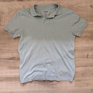 Old Navy Men's Light Blue Polo Shirt
